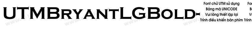 UTMBryantLGBold字体转换