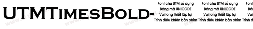UTMTimesBold字体转换