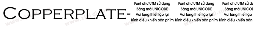Copperplate字体转换