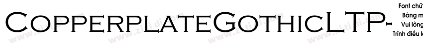 CopperplateGothicLTP字体转换