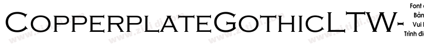 CopperplateGothicLTW字体转换