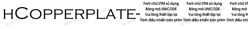 hCopperplate字体转换