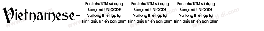 Vietnamese字体转换