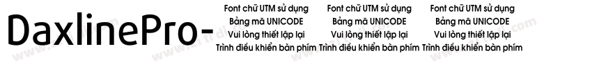 DaxlinePro字体转换