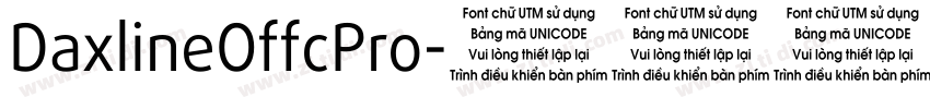 DaxlineOffcPro字体转换