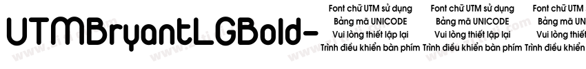 UTMBryantLGBold字体转换