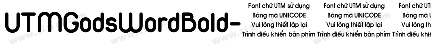 UTMGodsWordBold字体转换