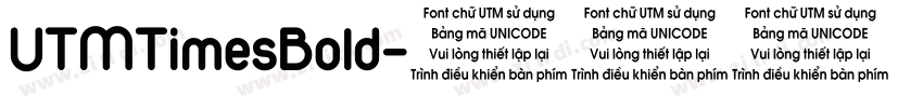 UTMTimesBold字体转换