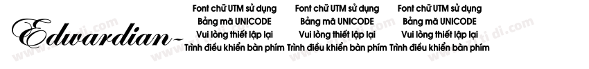 Edwardian字体转换
