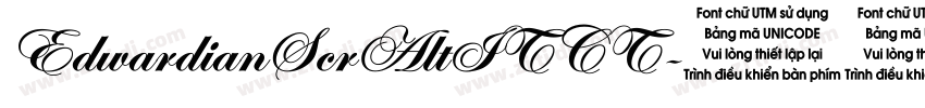 EdwardianScrAltITCT字体转换