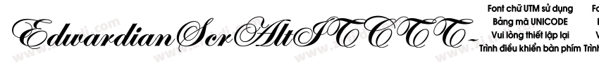 EdwardianScrAltITCTT字体转换