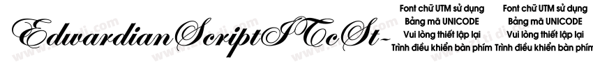 EdwardianScriptITcSt字体转换