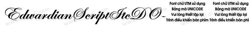 EdwardianScriptItcDO字体转换