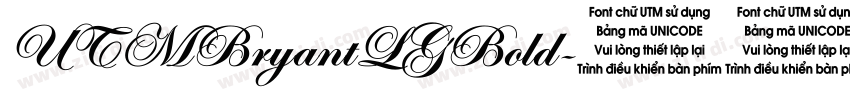 UTMBryantLGBold字体转换