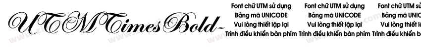 UTMTimesBold字体转换