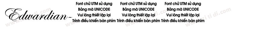 Edwardian字体转换
