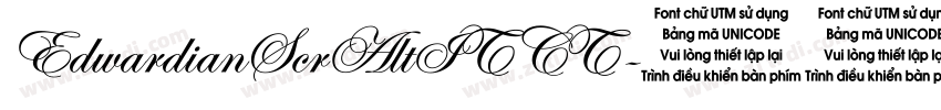 EdwardianScrAltITCT字体转换