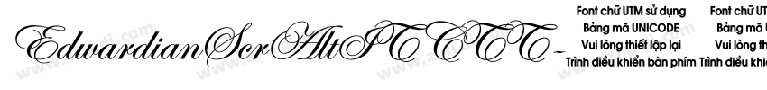 EdwardianScrAltITCTT字体转换