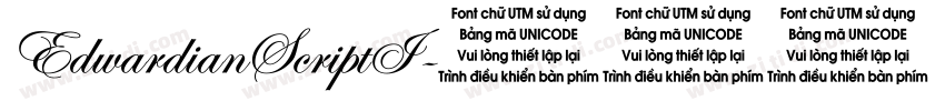 EdwardianScriptI字体转换