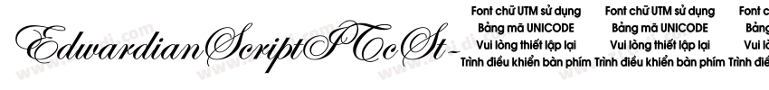 EdwardianScriptITcSt字体转换
