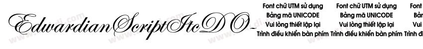 EdwardianScriptItcDO字体转换