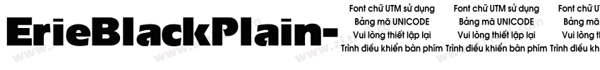 ErieBlackPlain字体转换