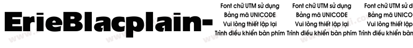 ErieBlacplain字体转换