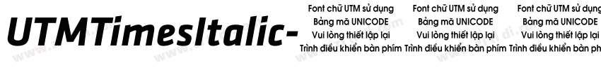 UTMTimesItalic字体转换