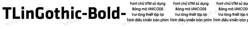 TLinGothic-Bold字体转换