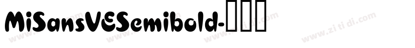 MiSansVESemibold字体转换