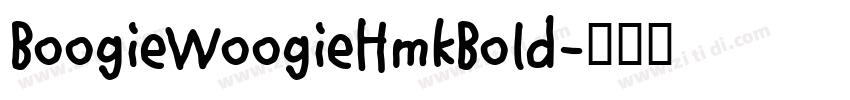 BoogieWoogieHmkBold字体转换