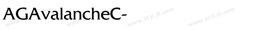 AGAvalancheC字体转换