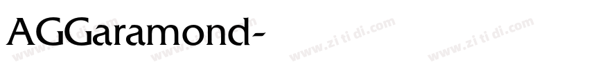 AGGaramond字体转换