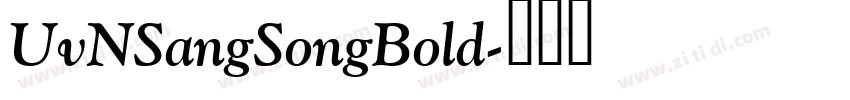 UvNSangSongBold字体转换