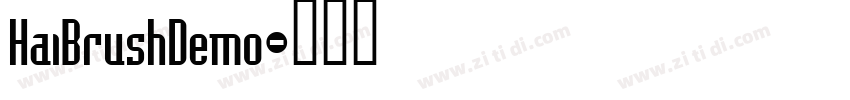 HaiBrushDemo字体转换