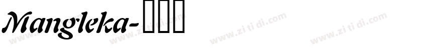 Mangleka字体转换