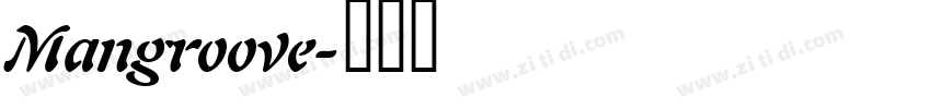 Mangroove字体转换
