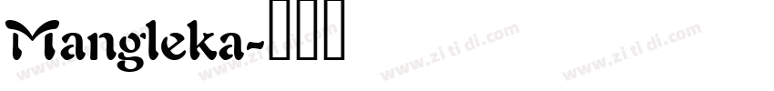Mangleka字体转换