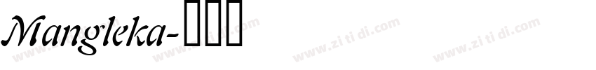 Mangleka字体转换