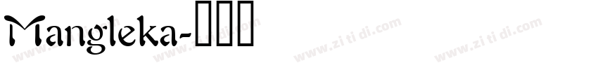 Mangleka字体转换