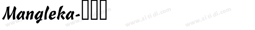 Mangleka字体转换
