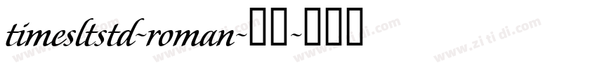 timesltstd-roman-標準字体转换
