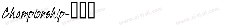 Championship字体转换