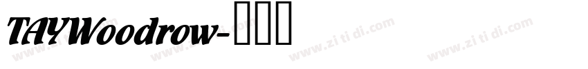 TAYWoodrow字体转换