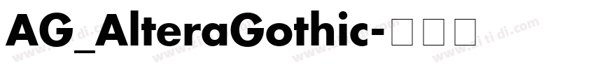 AG_AlteraGothic字体转换