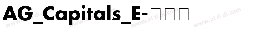 AG_Capitals_E字体转换