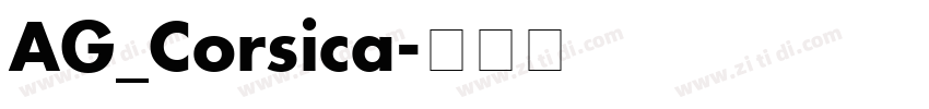 AG_Corsica字体转换