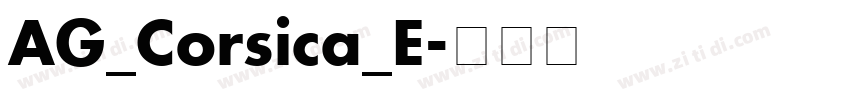 AG_Corsica_E字体转换