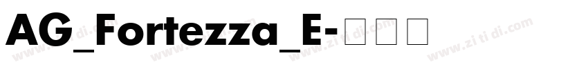 AG_Fortezza_E字体转换