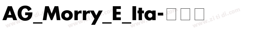 AG_Morry_E_Ita字体转换